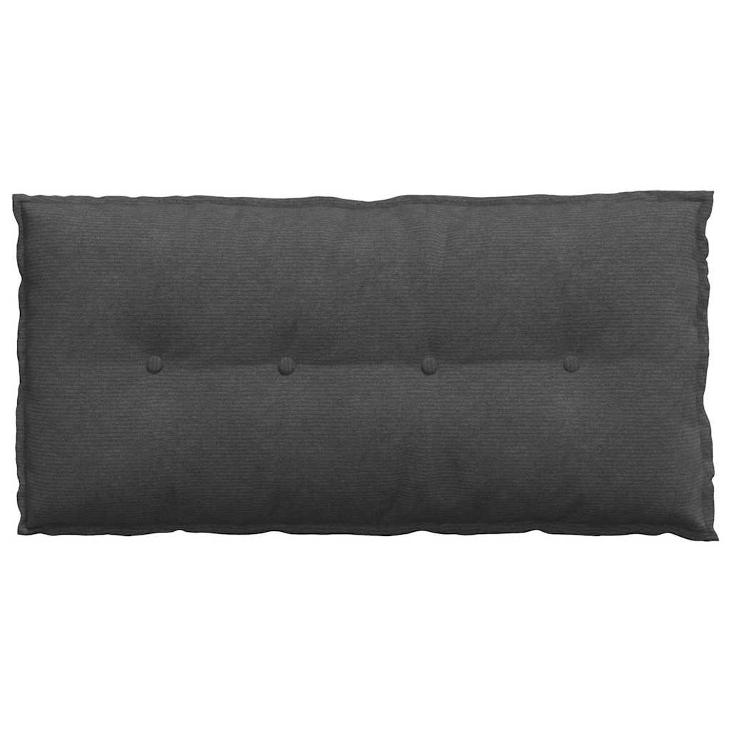 Rückenkissen Hellgrau 50 x 45 cm Cordstoff