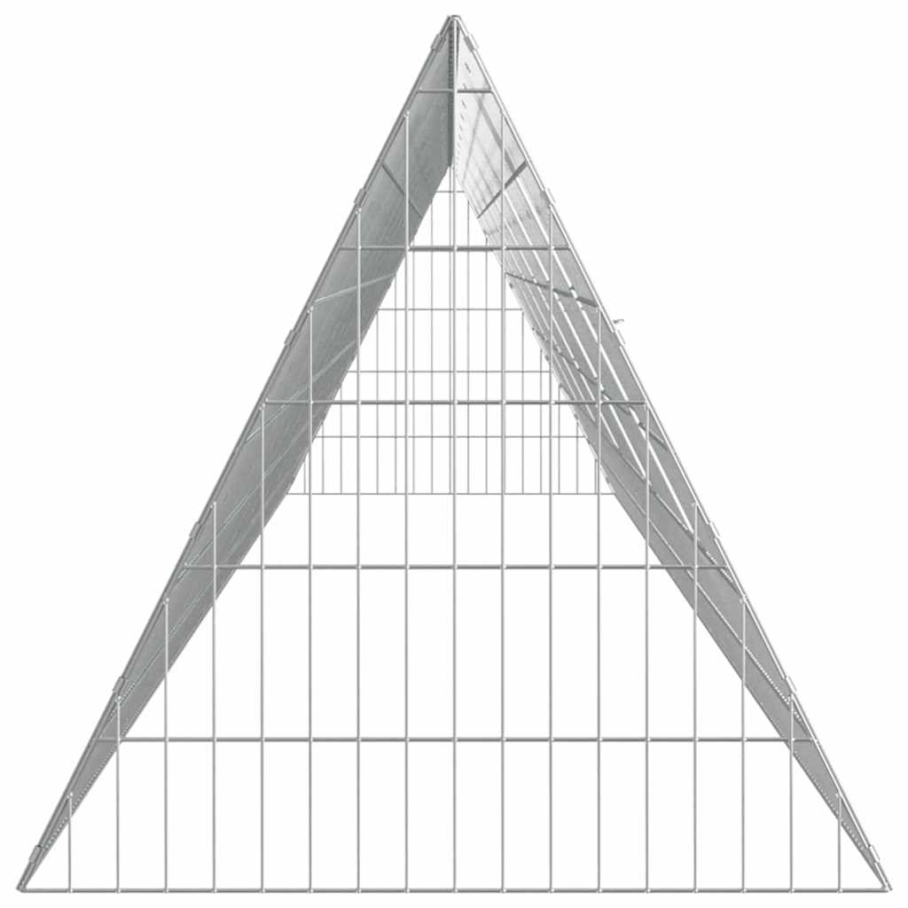 Hühnerkäfig Silber 110 x 55 x 55 cm Verzinkter Stahl