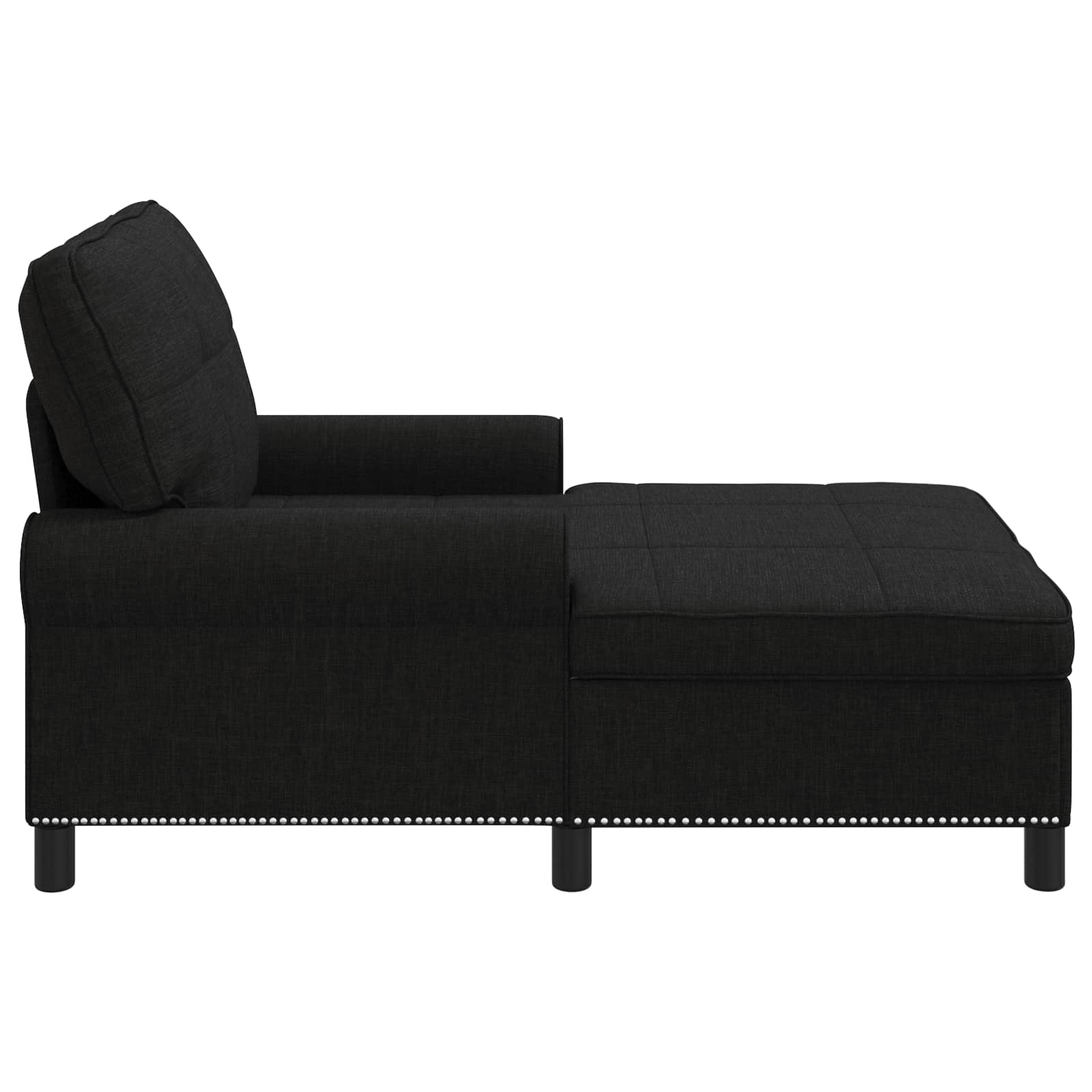Lounge-Liege mit Kissen Hellgrau 91 x 157 x 91 cm Stoff