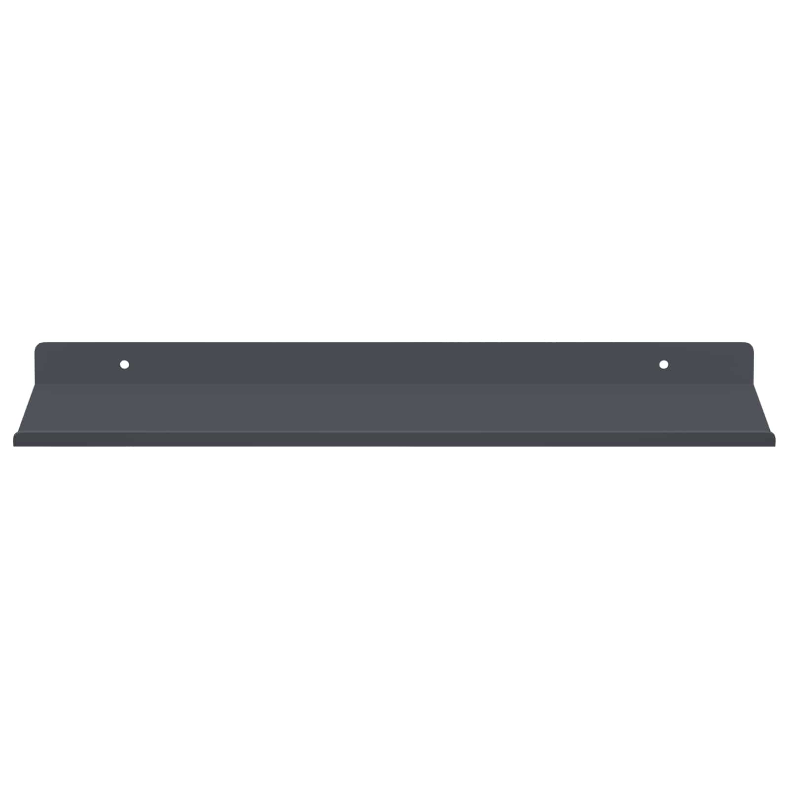 Schwebendes Regal 3 pcs Schwarz 40 x 9 x 2,5 cm Stahl
