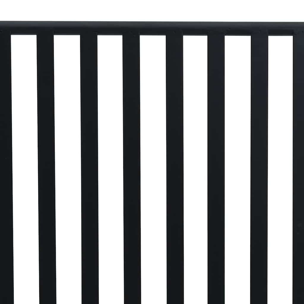 Gartenbank Einfarbig Weiß 103,5 x 51,5 x 90 cm Stahl