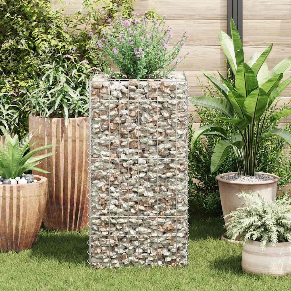 Gabionen-Hochbeet Stahl 360×90×100 cm