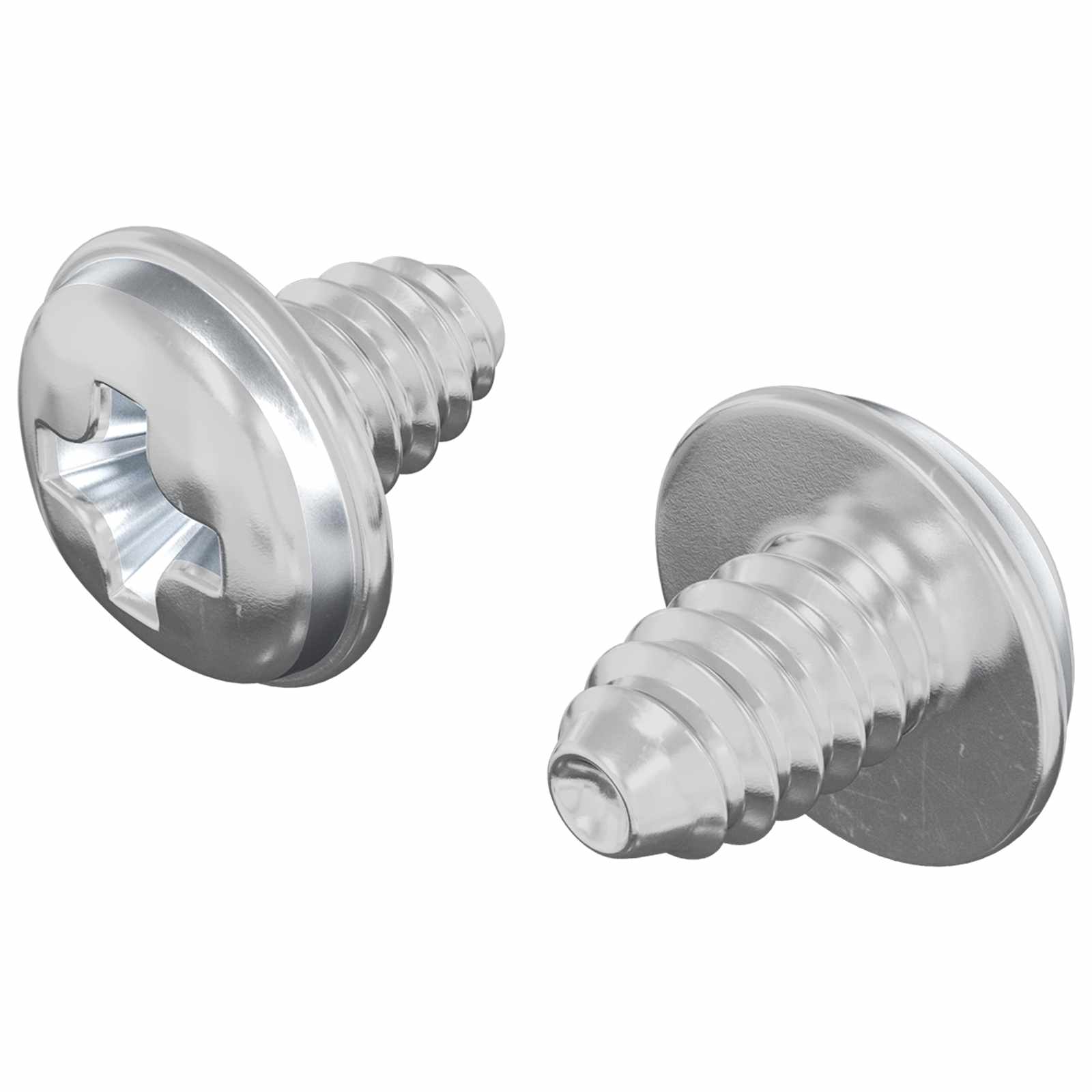 Schloss-Schrauben 2 pcs Silber M4 x 5 mm Eisen