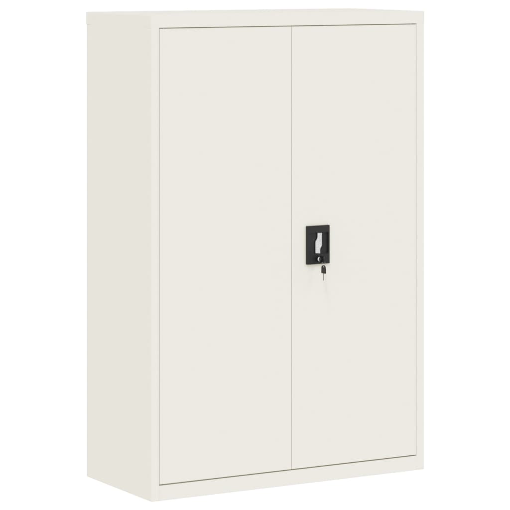 Aktenschrank Weiß 90x40x110 cm Stahl
