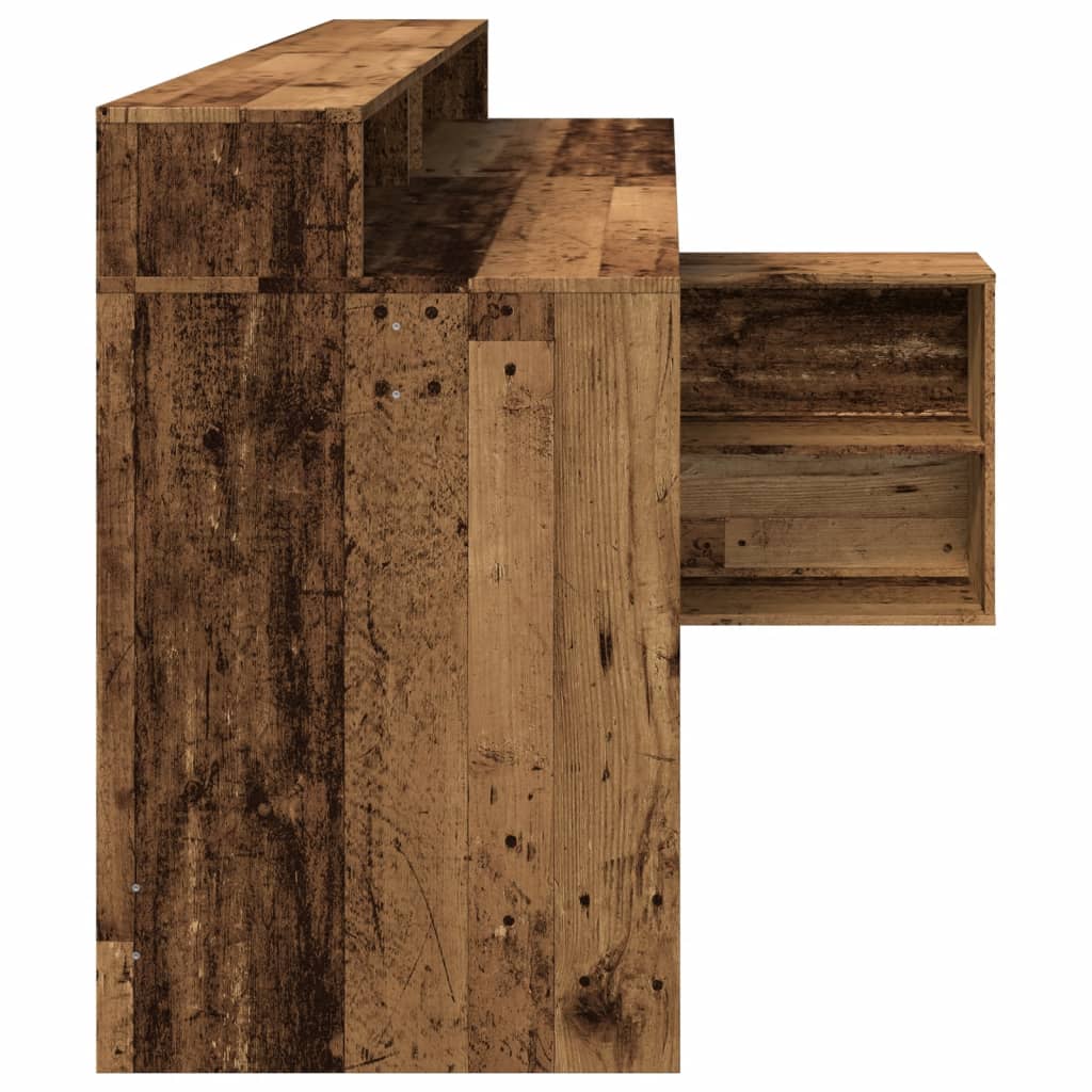 LED-Schreibtisch Weiß 200x104x91 cm Holzwerkstoff