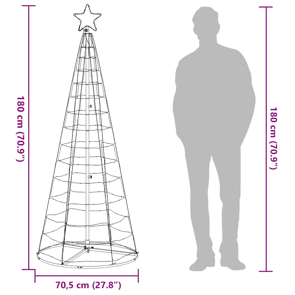 LED Weihnachtsbaum 200 LEDs Warmweiß 180 cm