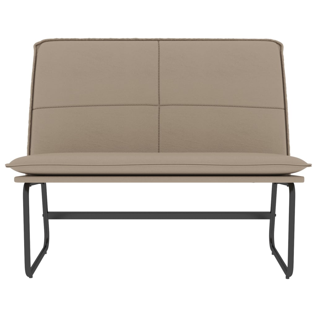 Sitzbank Creme 100x75x76 cm Kunstleder