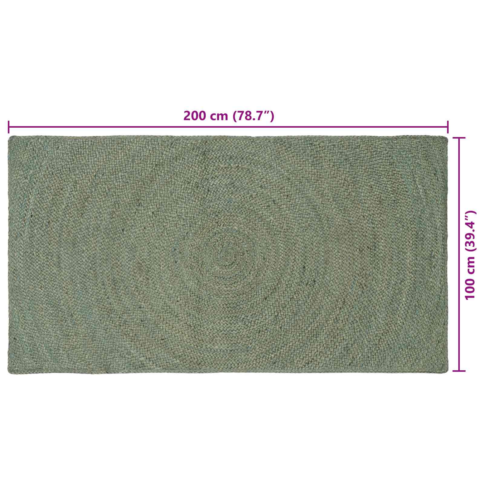 Bereichsteppiche Natur 60 x 110 cm Jute