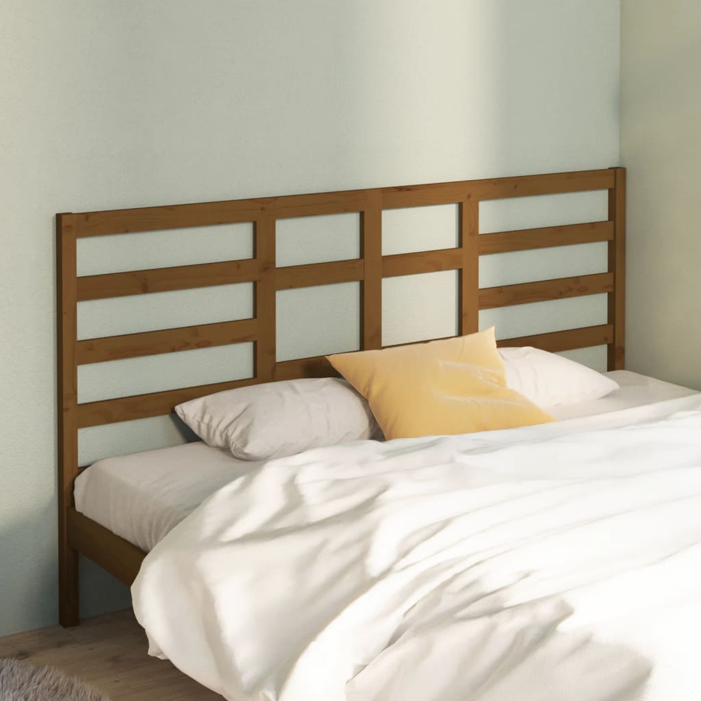 Bett-Kopfteil Grau 81x4x104 cm Massivholz Kiefer