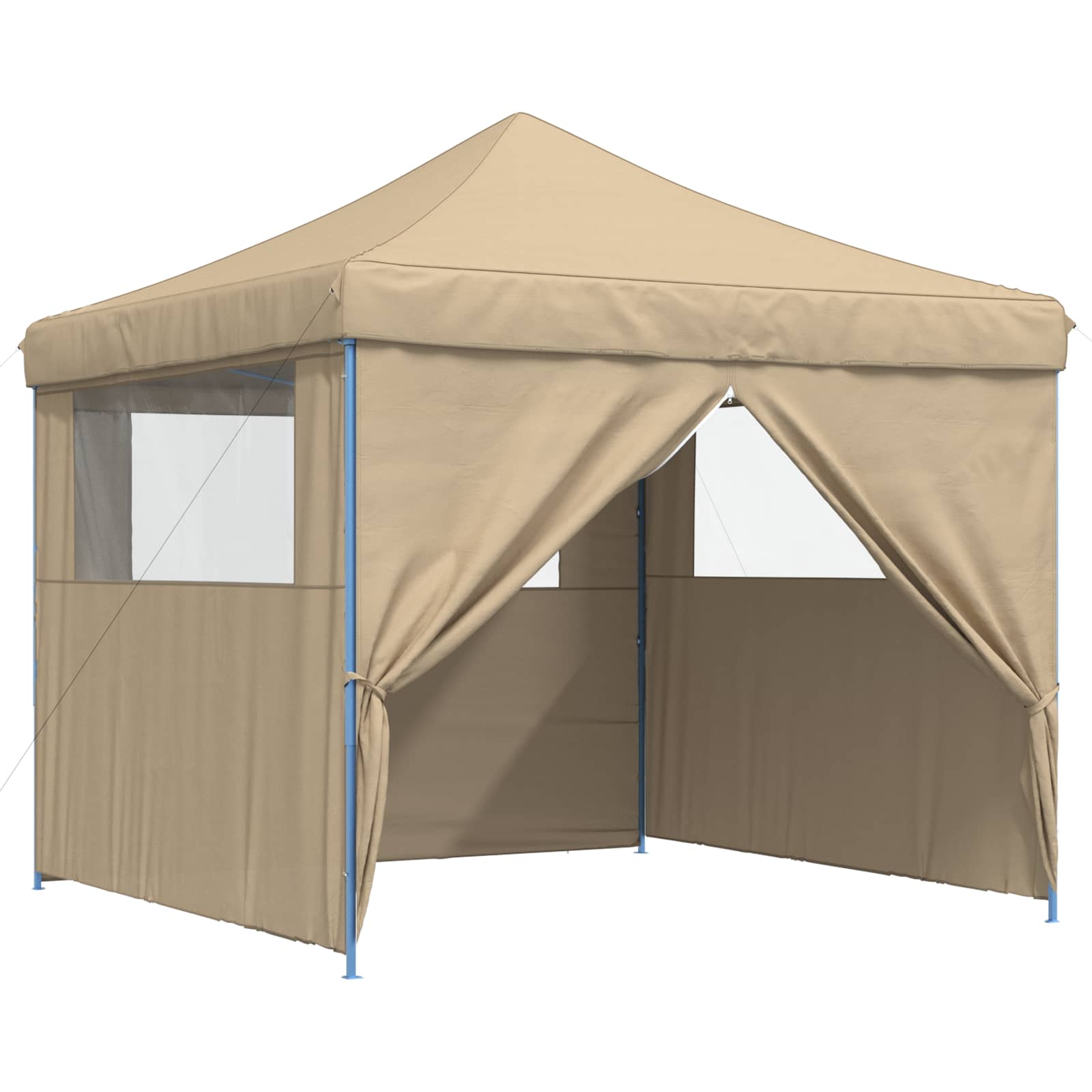 Partyzelt Faltbar Pop-Up Schwarz 292x292x315 cm