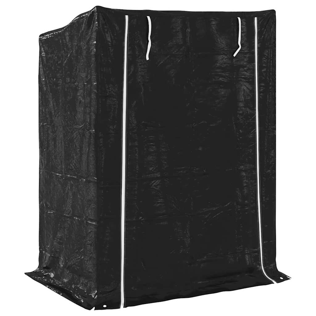 Brennholzregal mit Regenschutz 100,5x40,5x110,5 cm