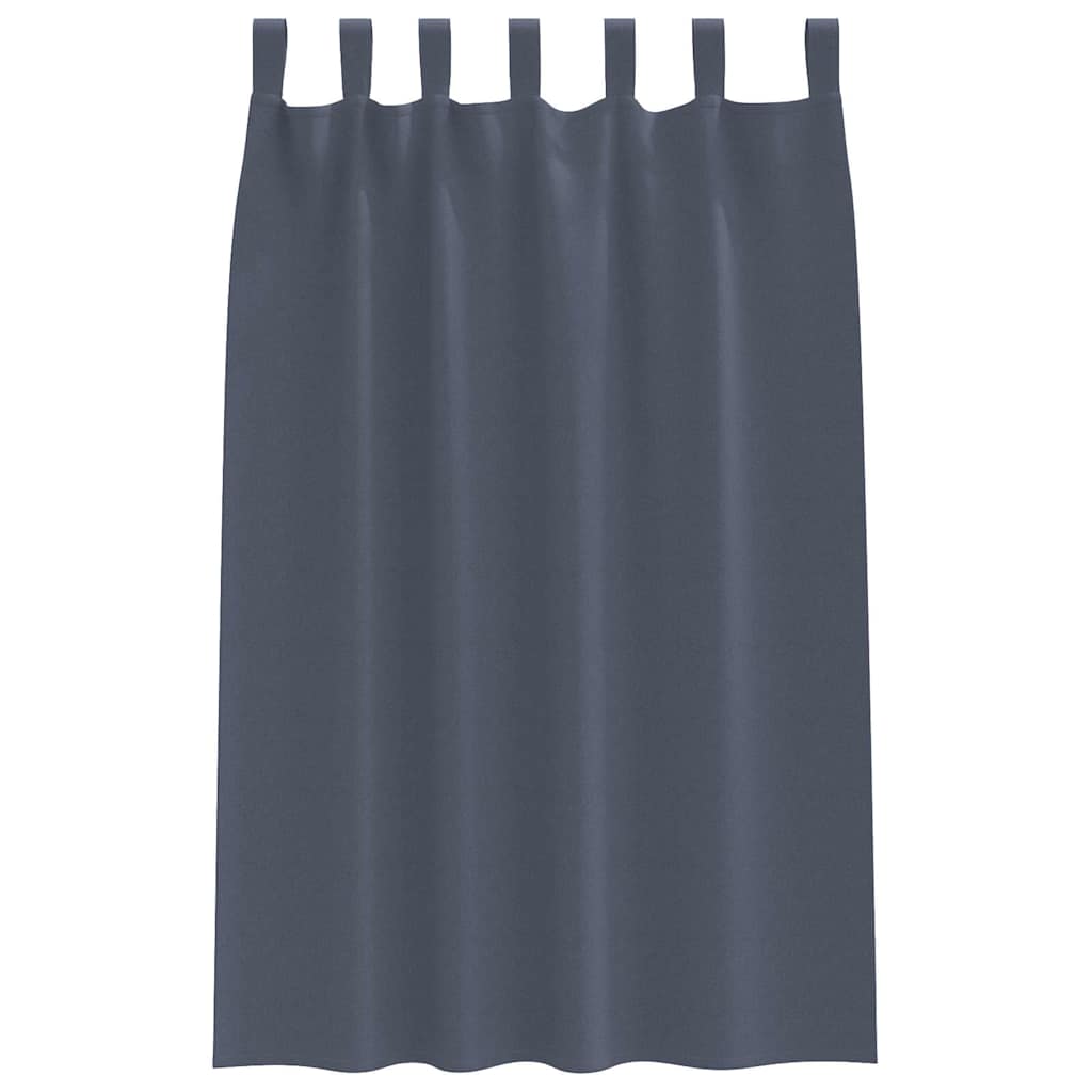 Verdunkelungs-Vorhänge mit Ringen 2 pcs Beige 140 x 140 cm