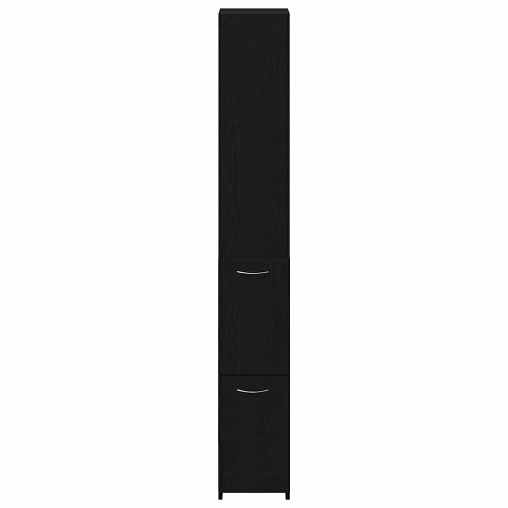 Badschrank Weiß 25x26,5x170 cm Holzwerkstoff