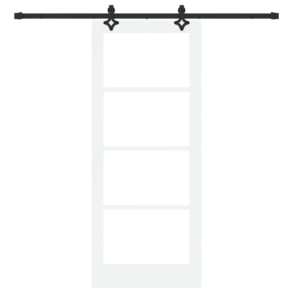 Schiebetür ORKDAL Natürlich und Schwarz 61 x 198,5 cm