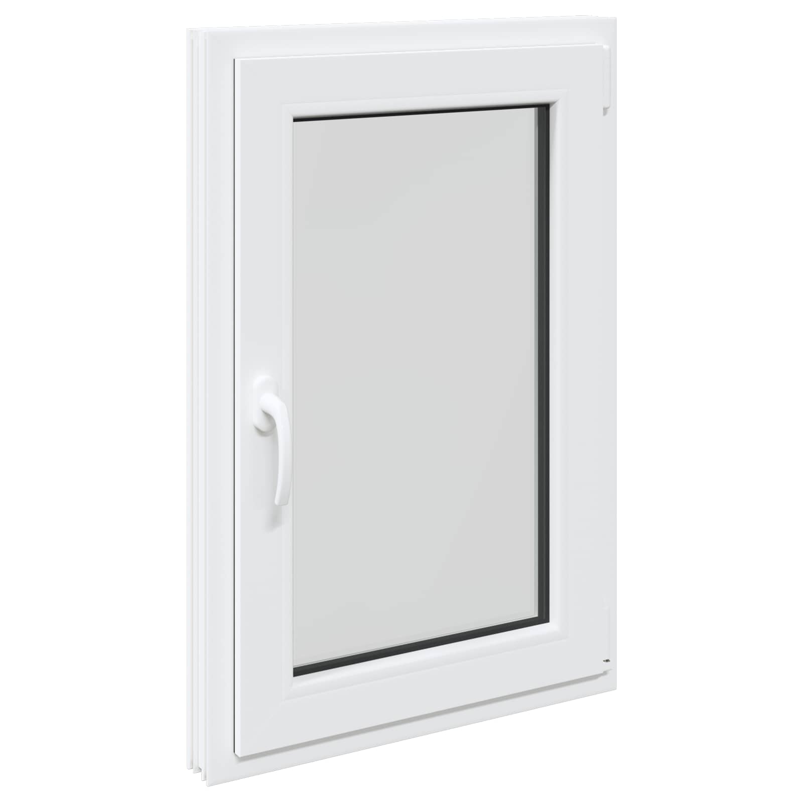 Kellerfenster RISOR 50 x 50 cm PVC und Glas Weiß