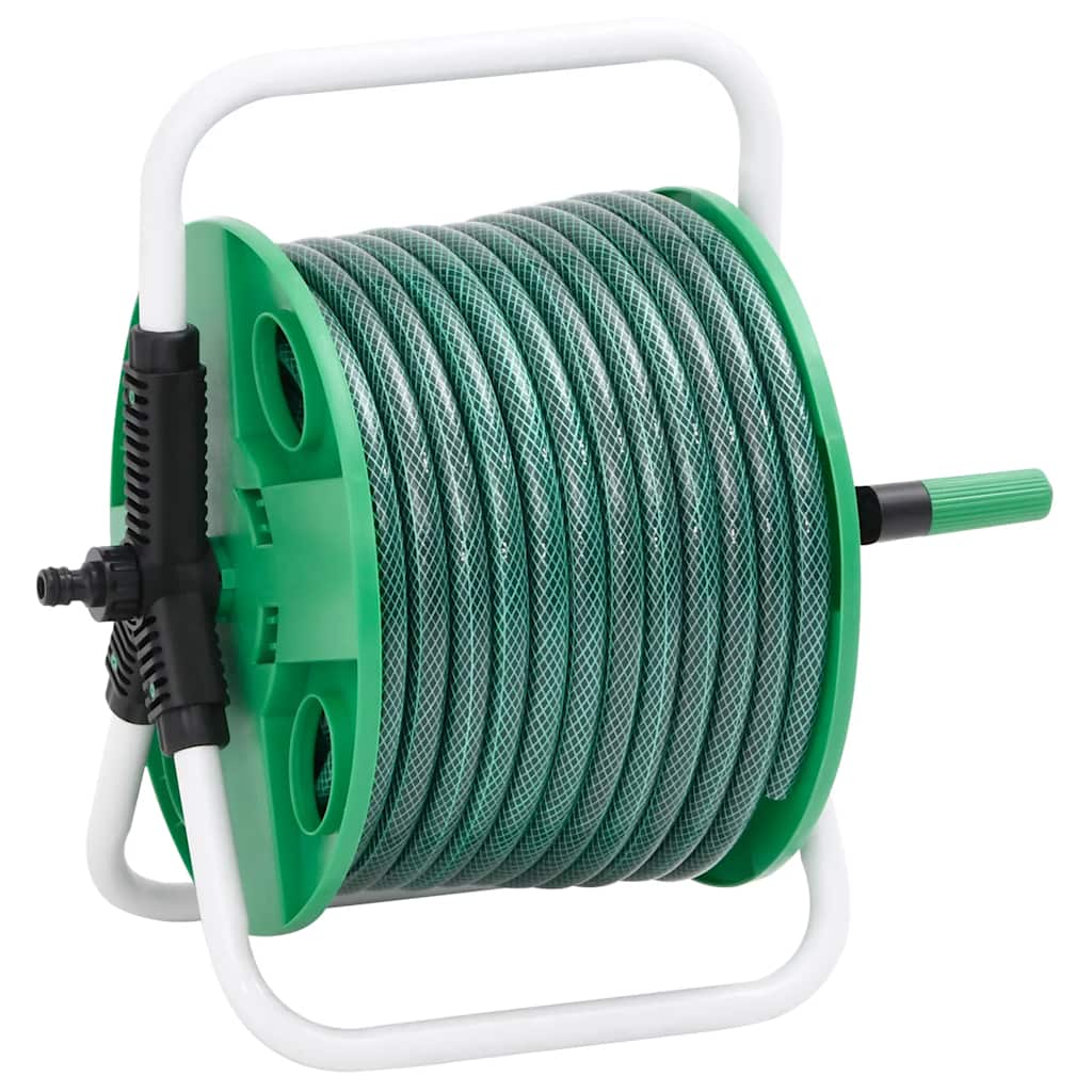 Schlauchtrommel Freistehend Grün mit 20 m Schlauch PVC