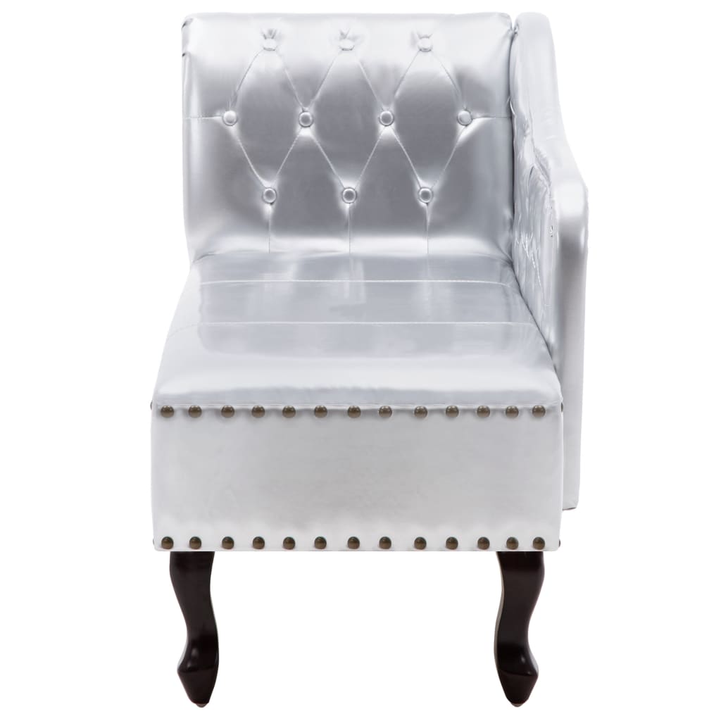 Chaiselongue Braun Wildleder-Optik