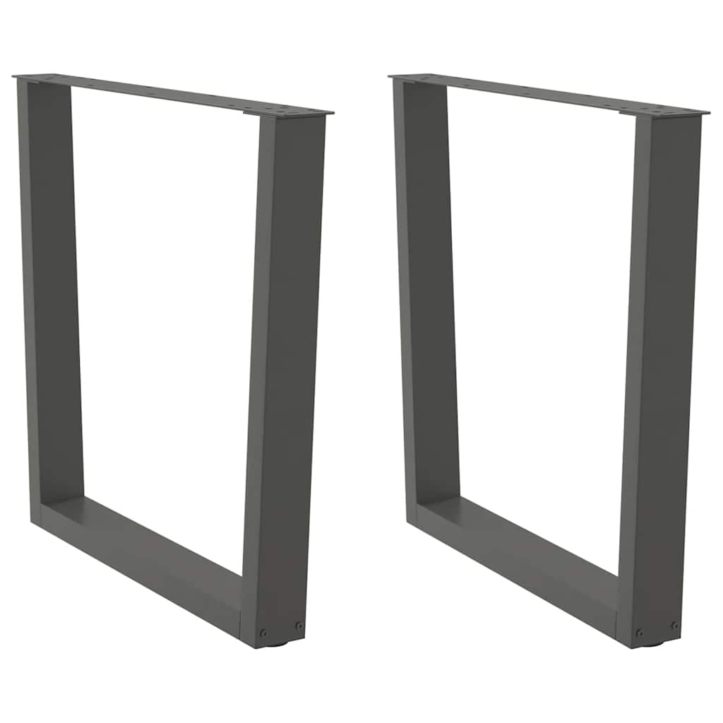 Couchtischbeine V-Form 2 Stück Schwarz 30x(30-31,3) cm Stahl