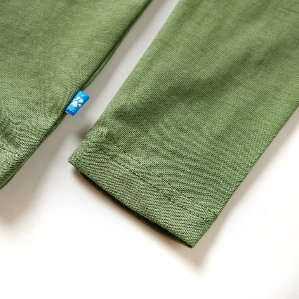 Kinder-Langarmshirt Helles Khaki 128