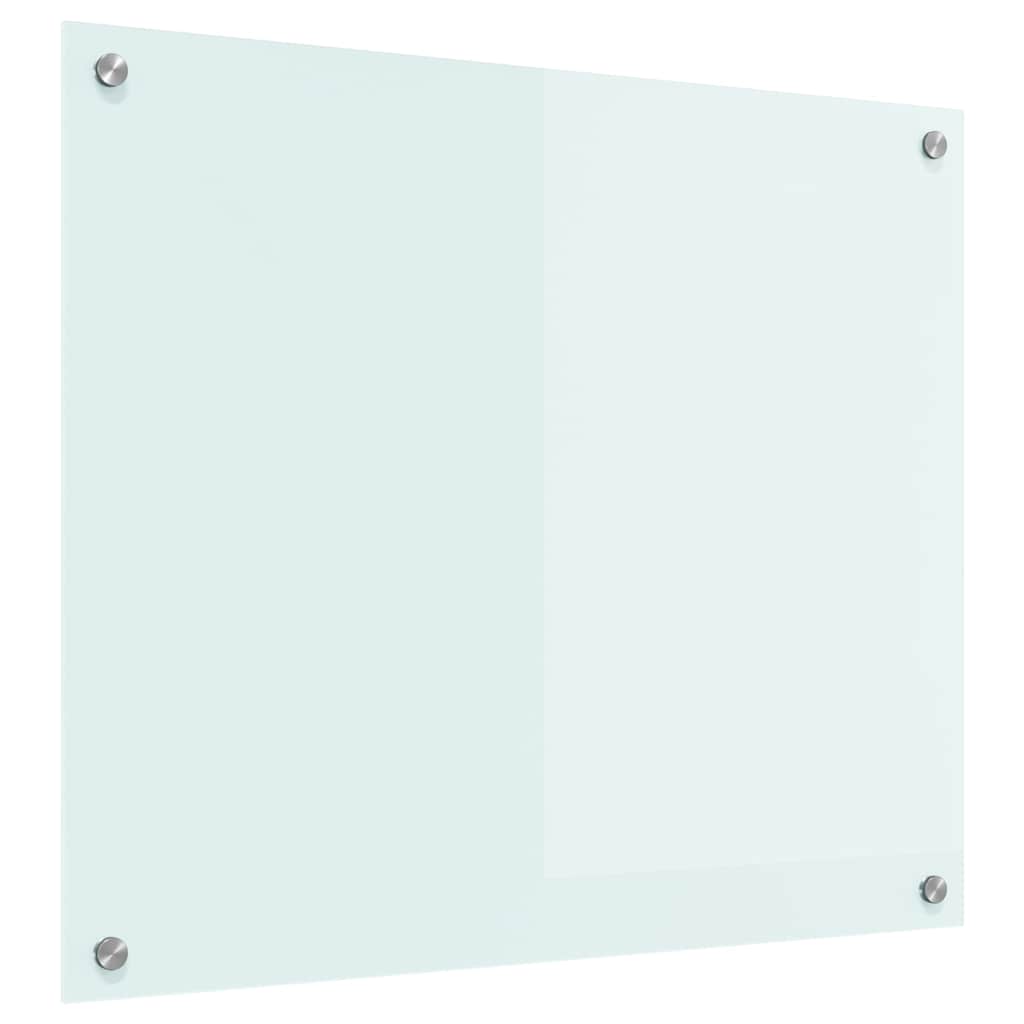 Küchenrückwand 2 pcs Weiß 70 x 40 cm Gehärtetes Glas