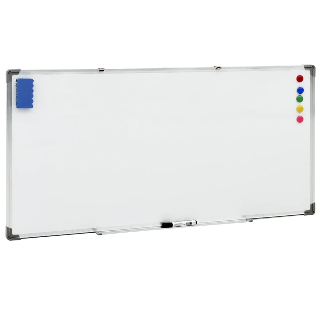 Magnetisches Whiteboard Weiß 50 x 35 cm Stahl