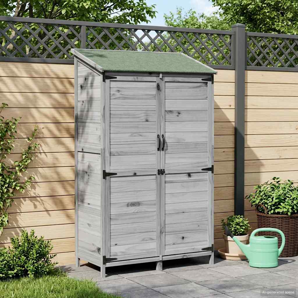 Gartenschuppen Natur 59 x 56 x 113,5 cm Massivholz aus Fichte