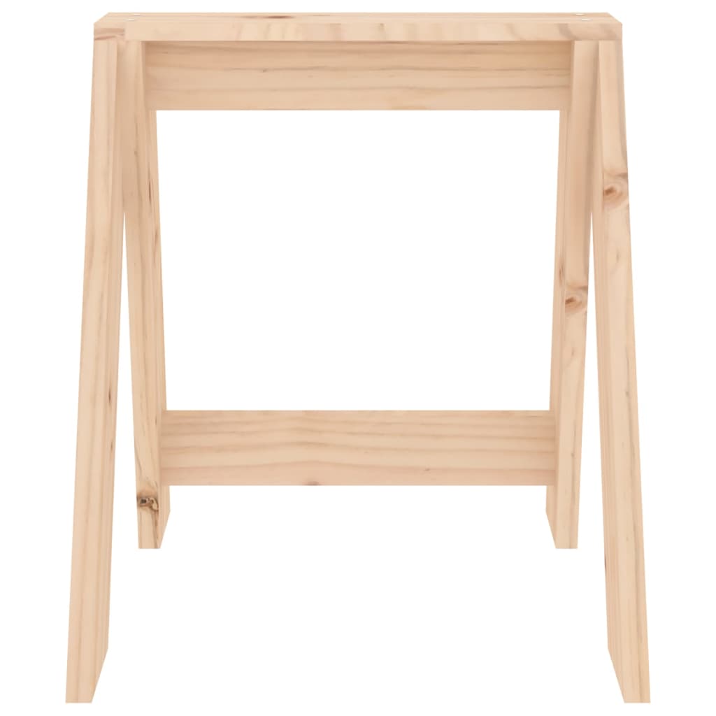 Hocker 2 Stk. 40x40x45 cm Massivholz Kiefer
