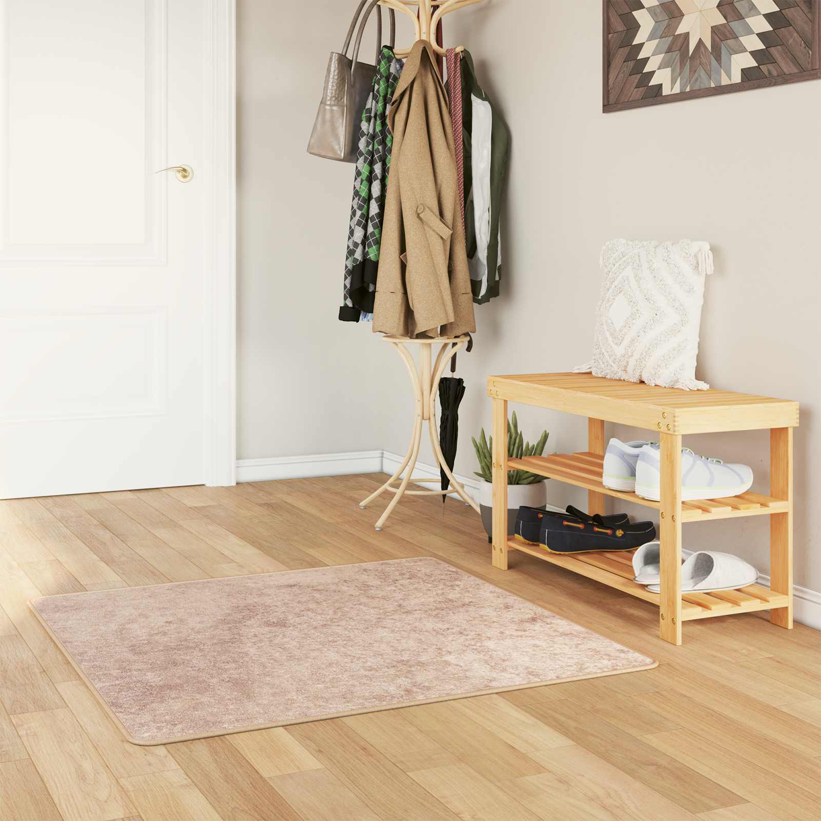 Teppich Waschbar Mehrfarbig 160x230 cm