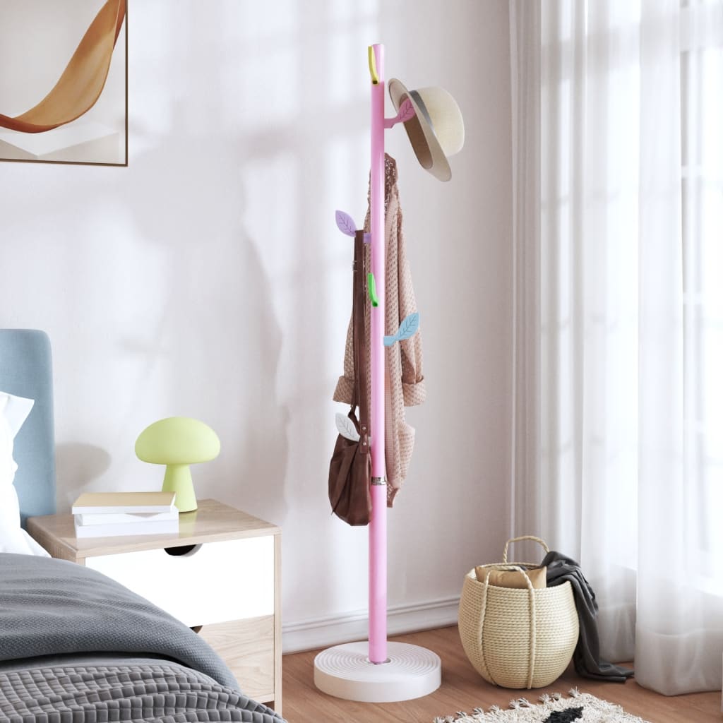 Garderobenständer Weiß 172 cm Pulverbeschichtetes Eisen