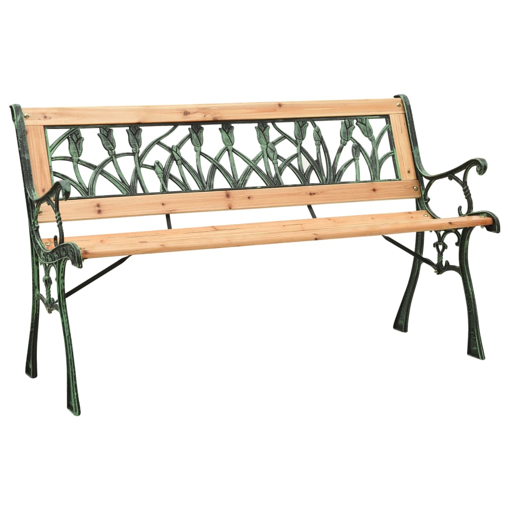 Gartenbank 122 cm Massivholz Tanne