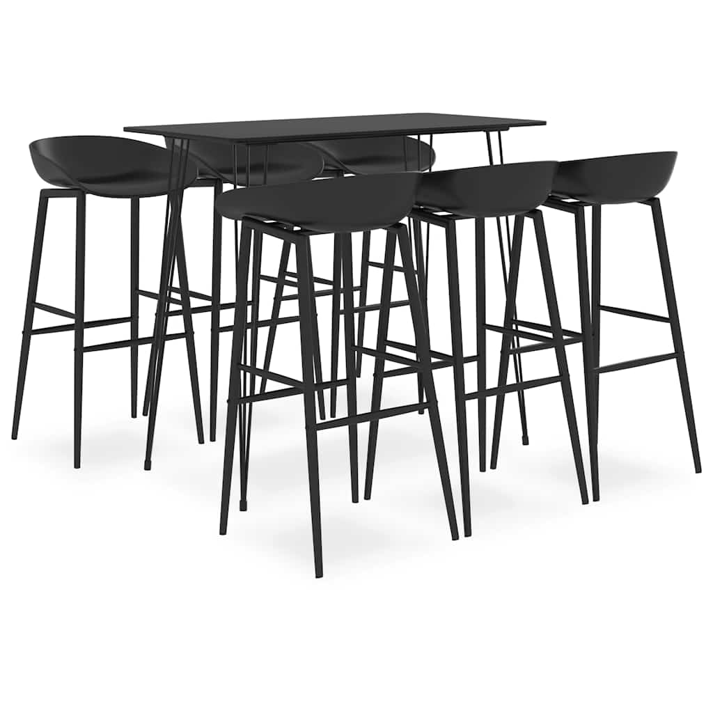 5-tlg. Bar-Set Schwarz und Weiß