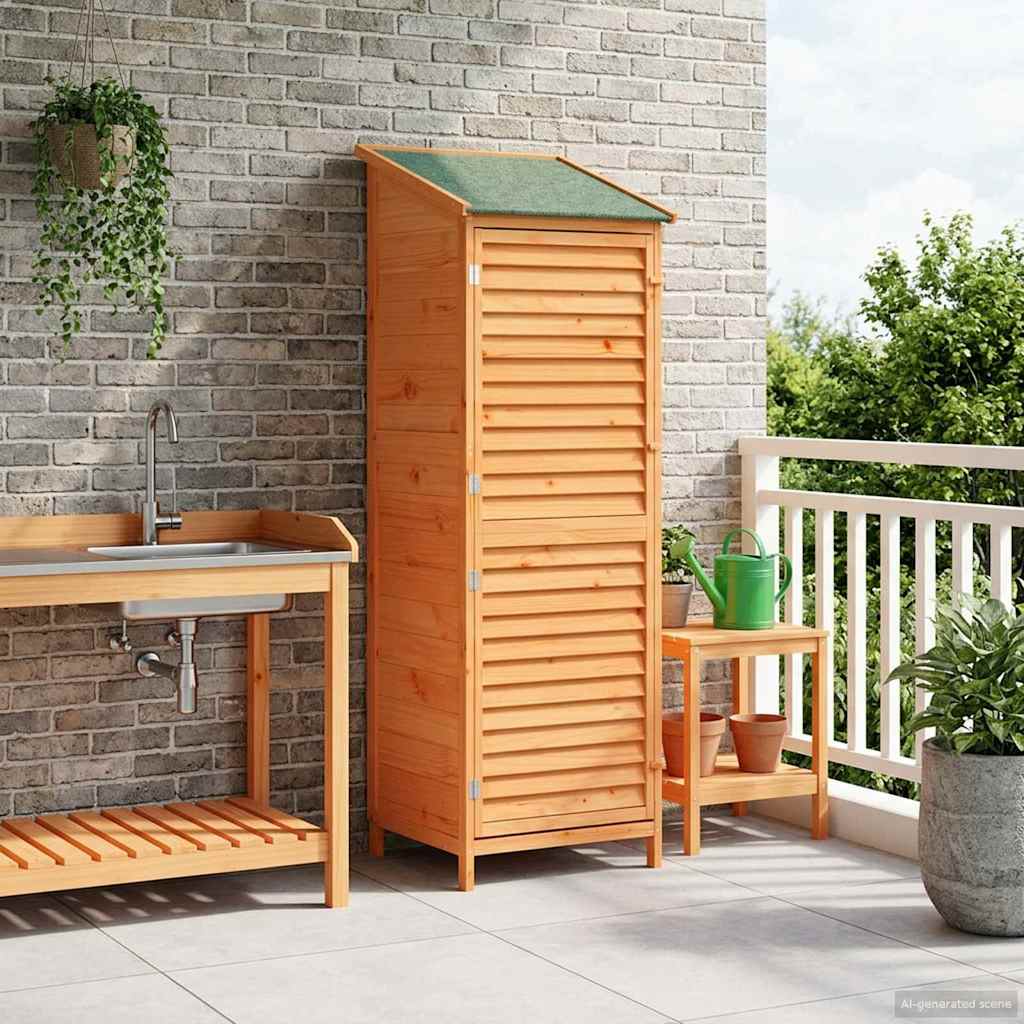 Gartenschuppen Natur 59 x 56 x 113,5 cm Massivholz aus Fichte