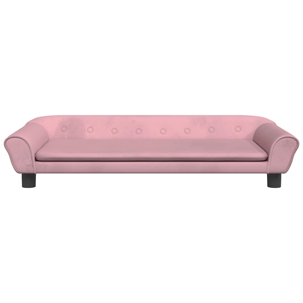 Hundebett Blau 100x50x21 cm Samt