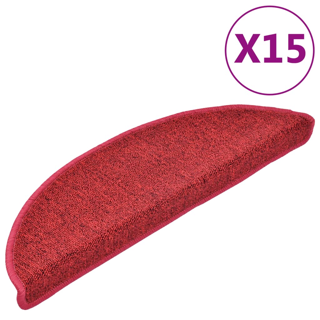 Stufenmatten 15 Stk. 56x17x3 cm Anthrazit Halbrund