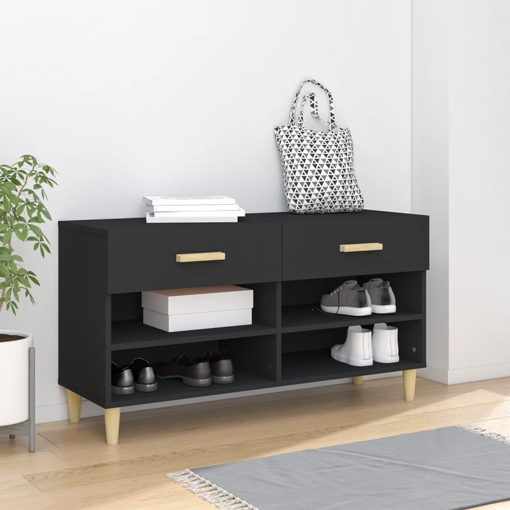 Schuhschrank Weiß 102x35x55 cm Holzwerkstoff