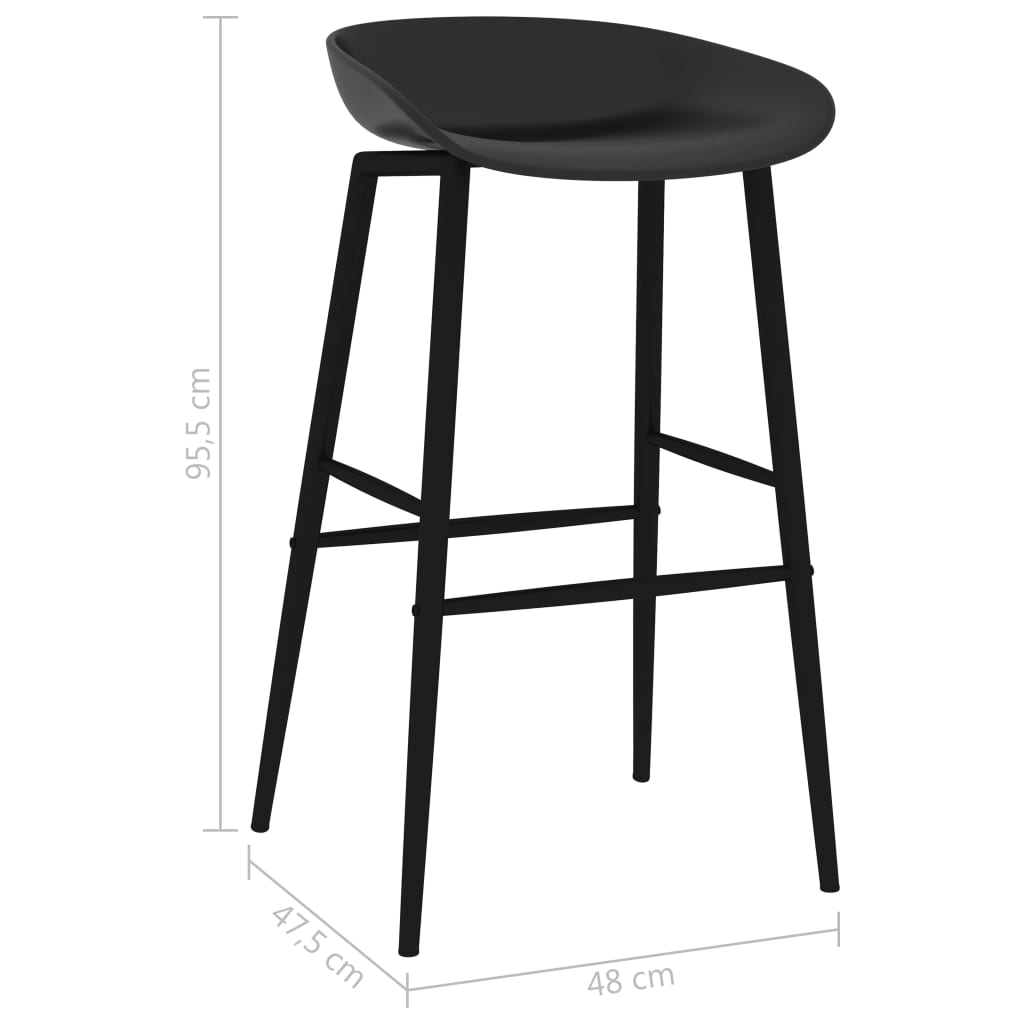 5-tlg. Bar-Set Schwarz und Weiß
