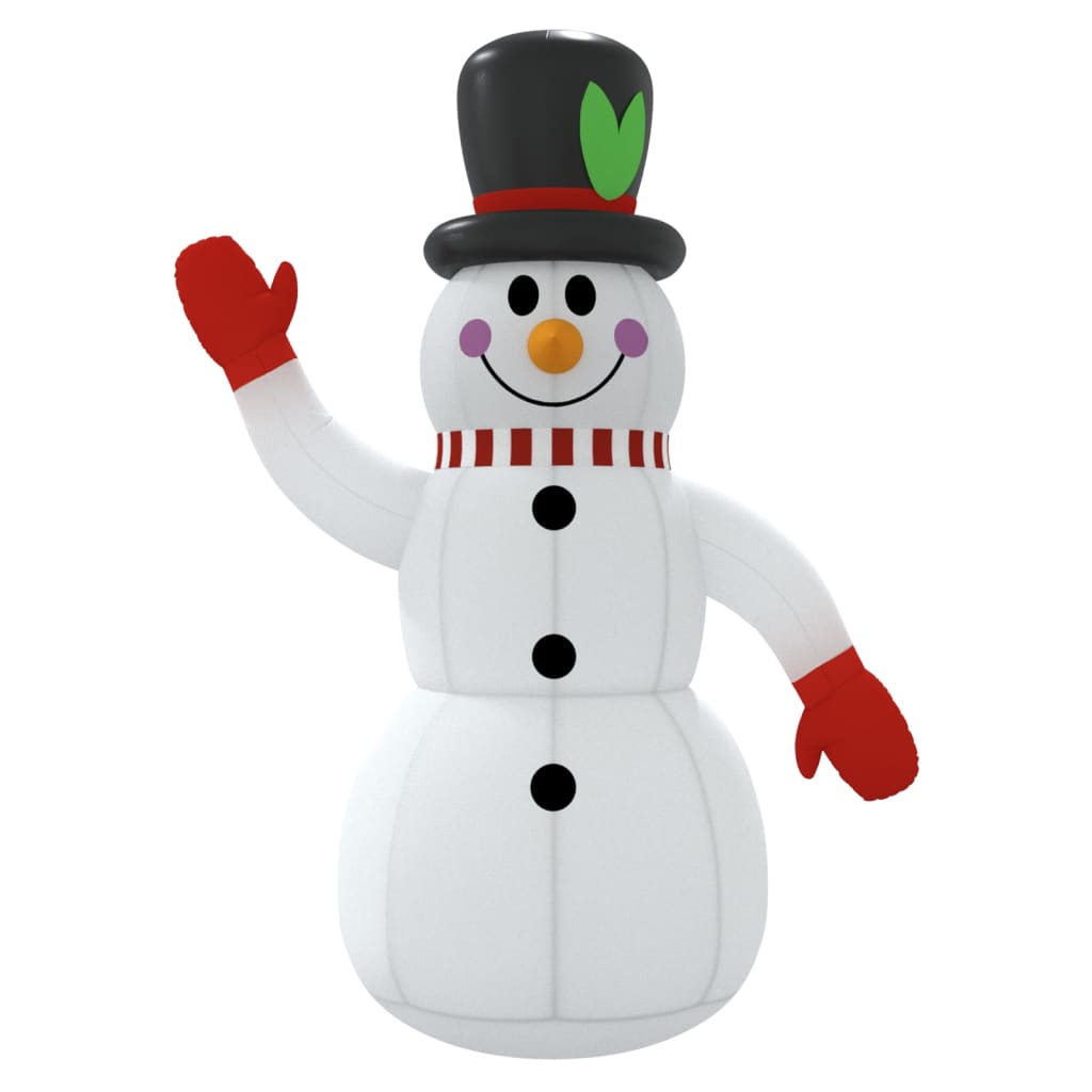 Aufblasbarer Schneemann mit LEDs 455 cm