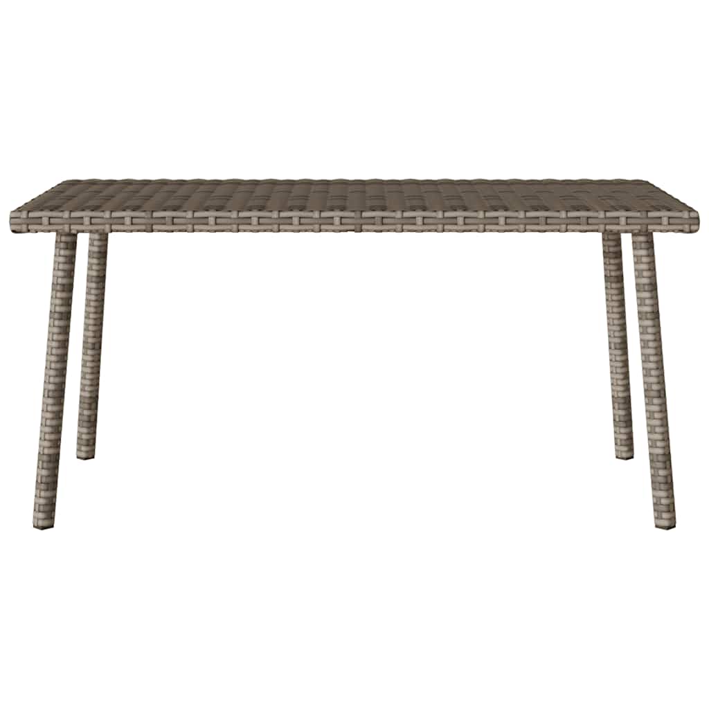 Garten-Couchtisch Rechteckig Schwarz 40x40x37 cm Poly Rattan