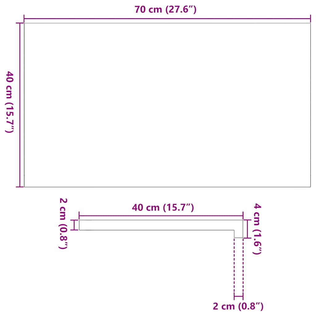 Fensterbänke 2 Stk. Unbehandelt 160x25x2 cm Massivholz Eiche