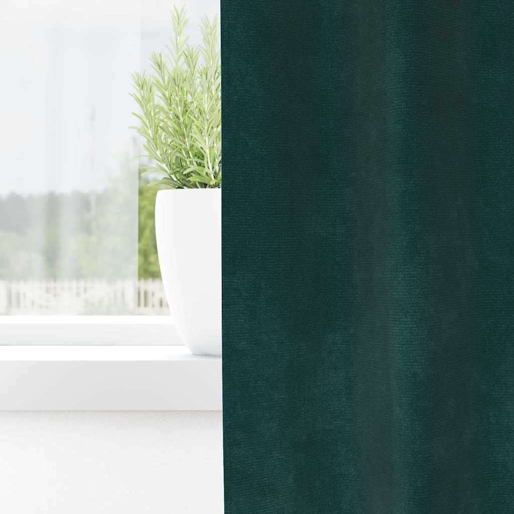 Verdunkelungsvorhänge 2 pcs Schwarz 140 x 140 cm Samt