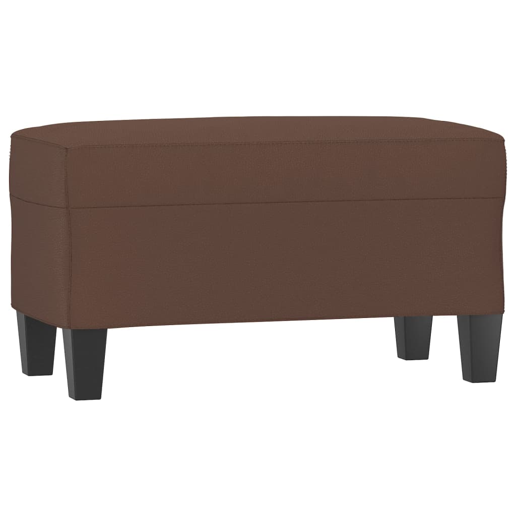 Sitzbank Schwarz 70x35x41 cm Kunstleder