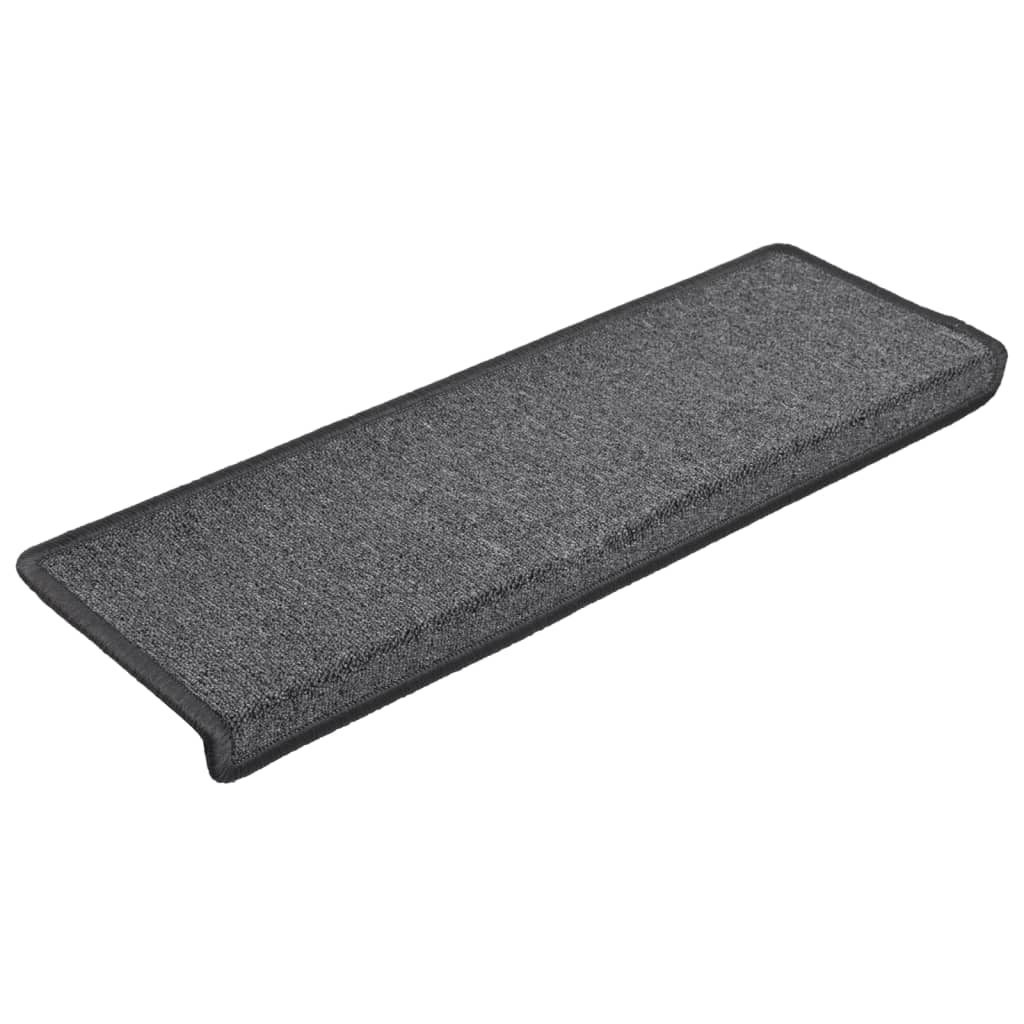 Stufenmatten 15 Stk. 65x21x4 cm Anthrazit Rechteckiger Rand