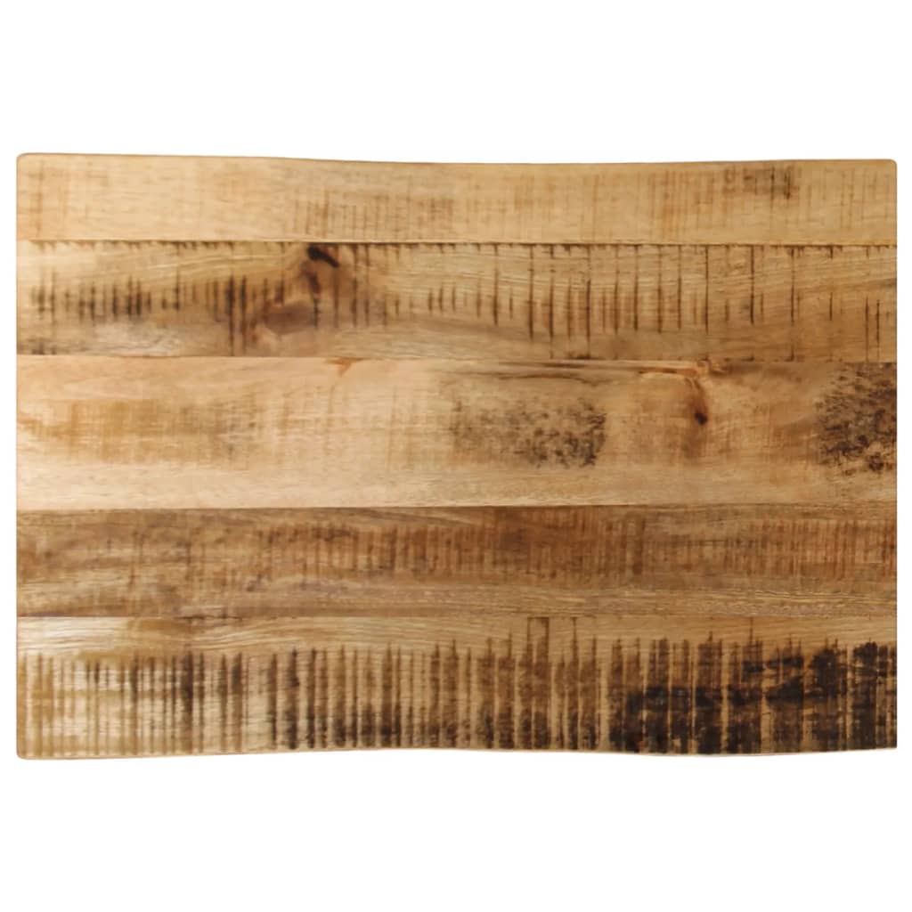 Tischplatte 40x40x2,5 cm Rechteckig Massivholz Akazie Baumkante