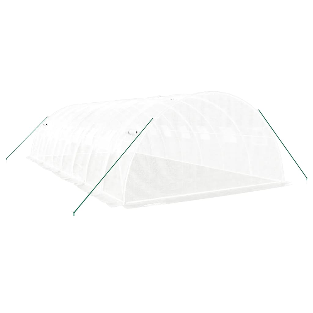 Gewächshaus mit Stahlrahmen Grün 8 m² 4x2x2 m