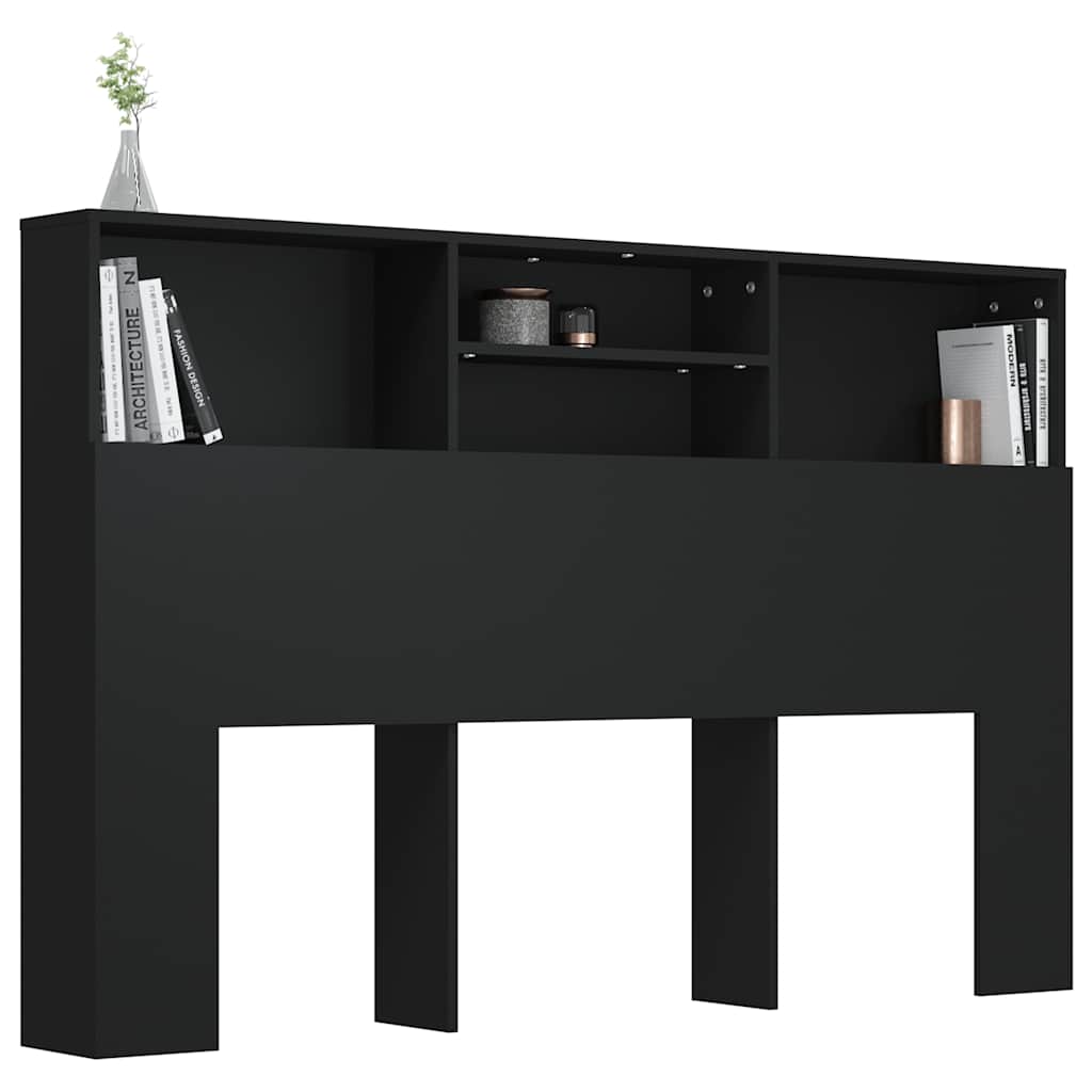 Bett-Kopfteil mit Ablagen Weiß 100x19x103,5 cm