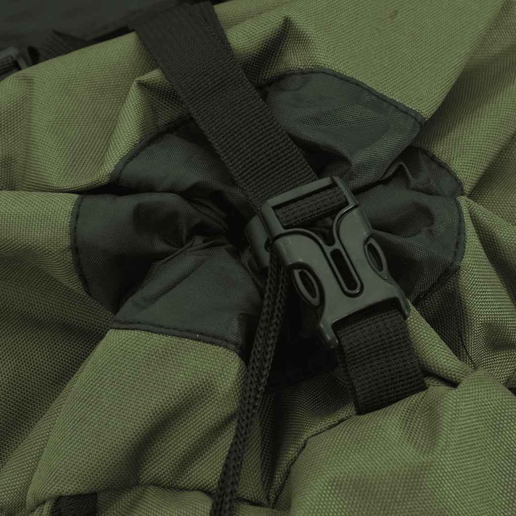 Wanderrucksack Schwarz 60 L Oxford-Gewebe