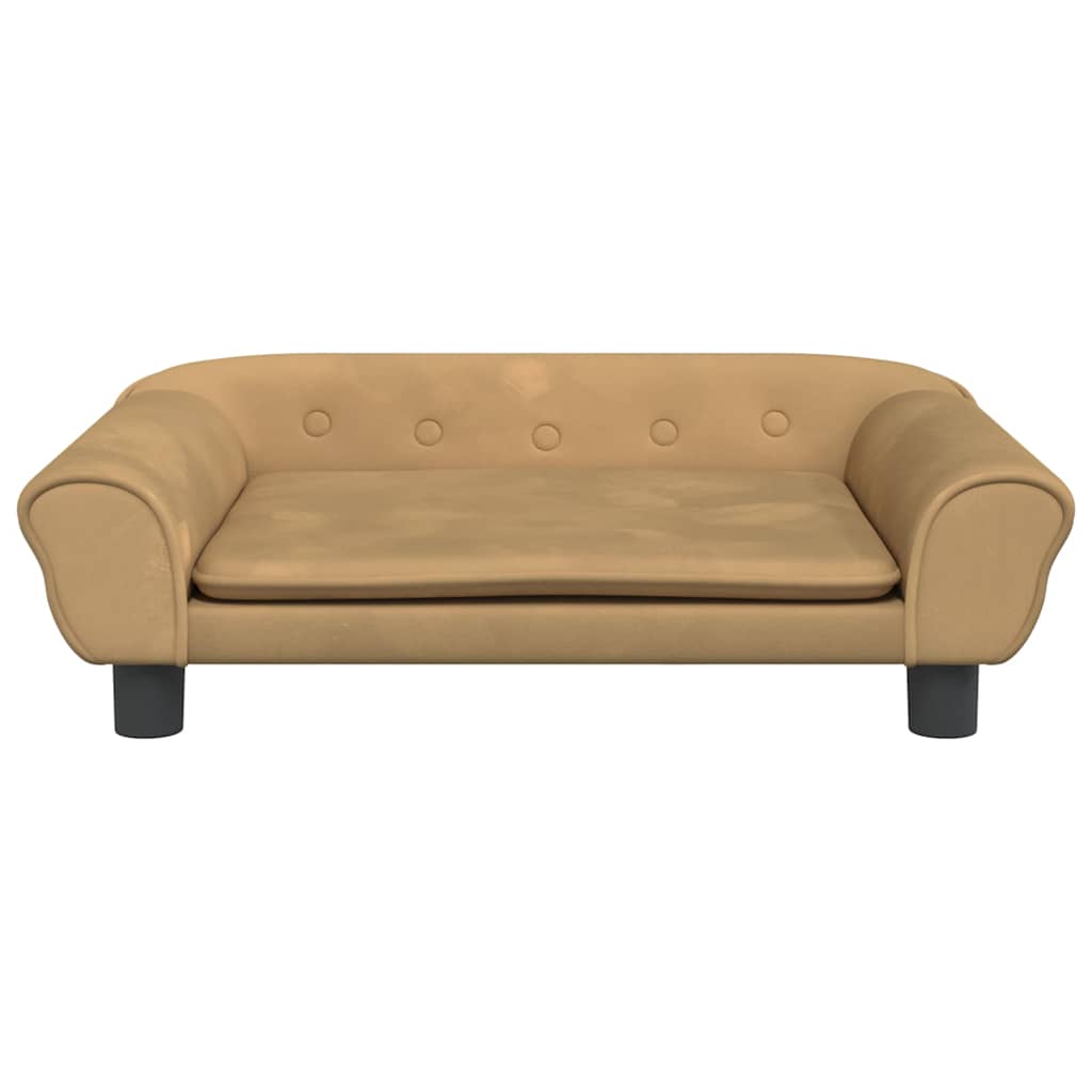 Hundebett Blau 100x50x21 cm Samt