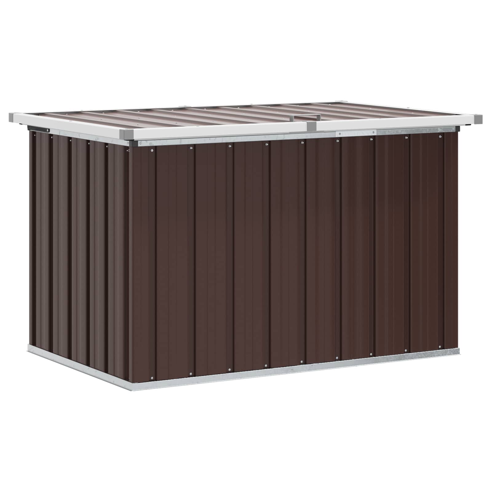 Außenlagerbox Holz 109 x 67 x 65 cm Verzinkter Stahl