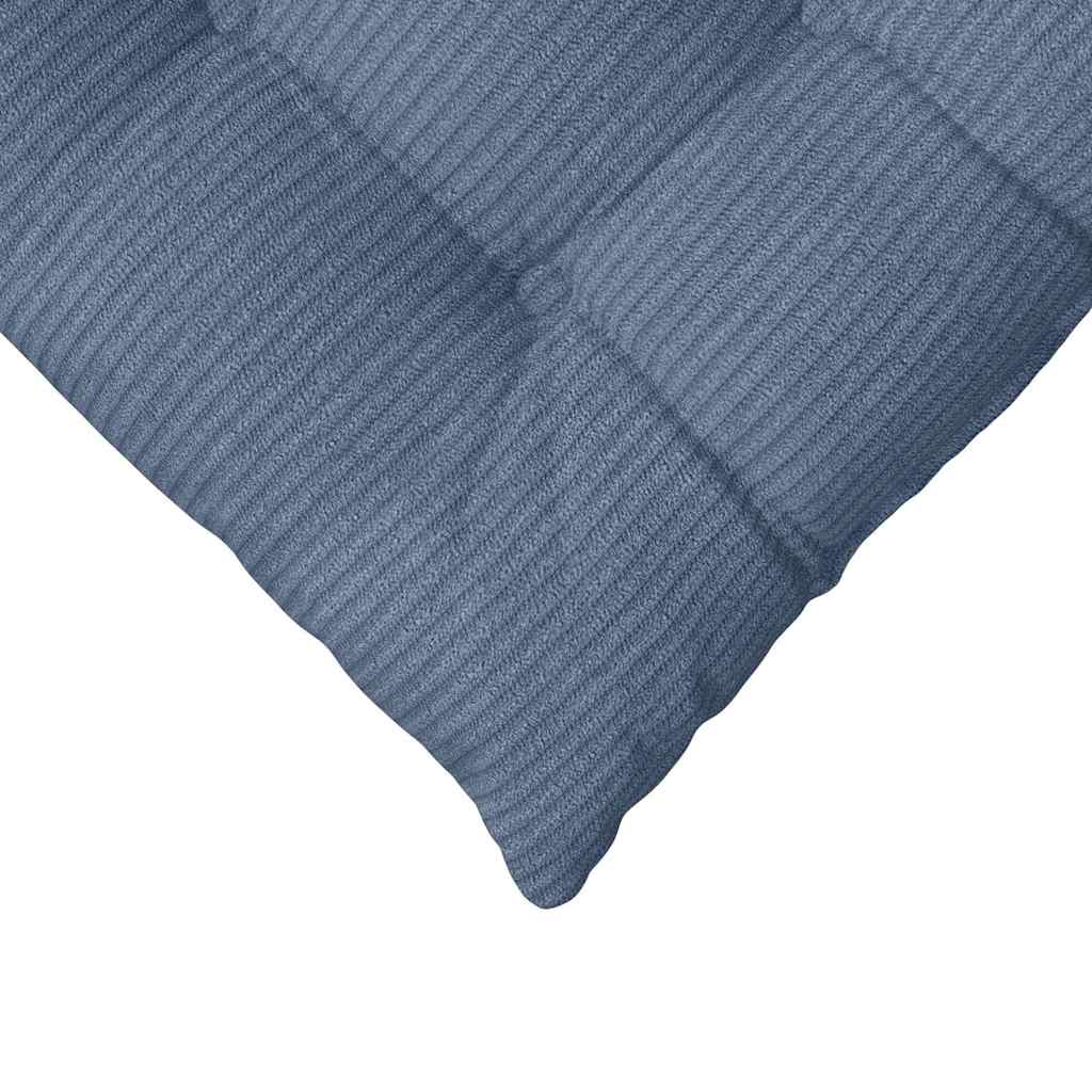 Sitzkissen 4 pcs Hellgrau 40 x 40 x 6 cm Cordstoff