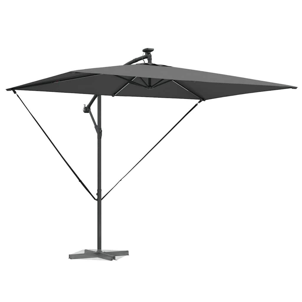 Sonnenschirm Sand 294 x 200 x 270 cm Polyester und Aluminium